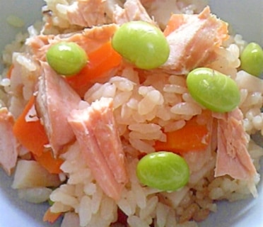 ✿秋鮭の炊き込みご飯✿